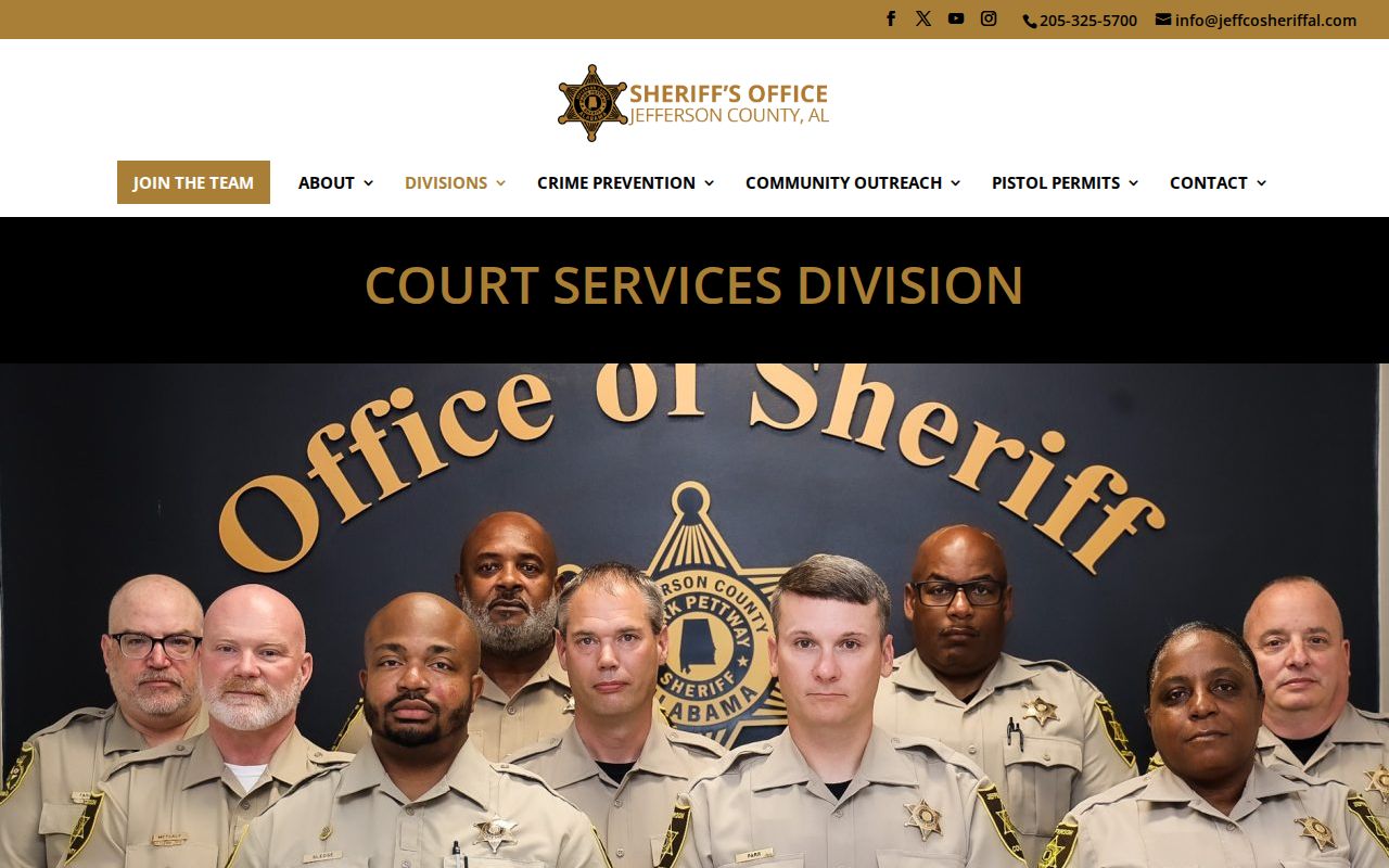 Jefferson County warrant detail and Court Services contacts